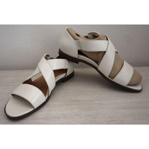 Vionic Women's Sz 9.5W Cream/Ivory Leather Pacifica Strappy Sandals $130 - Picture 1 of 8